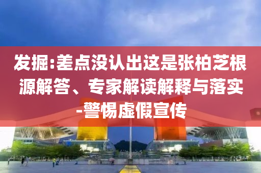 發(fā)掘:差點(diǎn)沒認(rèn)出這是張柏芝根源解答、專家解讀解釋與落實(shí)-警惕虛假宣傳