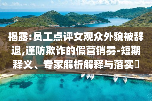揭露:員工點評女觀眾外貌被辭退,謹防欺詐的假營銷霧-短期釋義、專家解析解釋與落實?