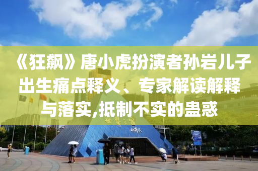 《狂飆》唐小虎扮演者孫巖兒子出生痛點釋義、專家解讀解釋與落實,抵制不實的蠱惑