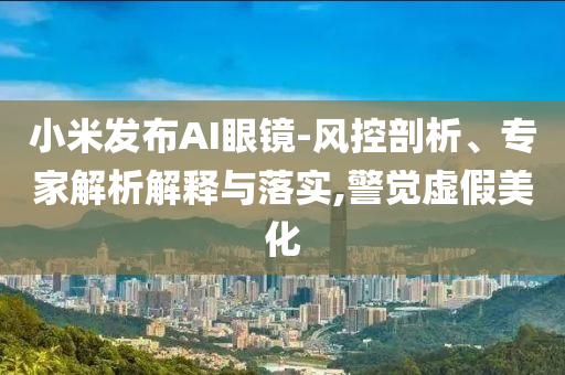 小米發(fā)布AI眼鏡-風控剖析、專家解析解釋與落實,警覺虛假美化