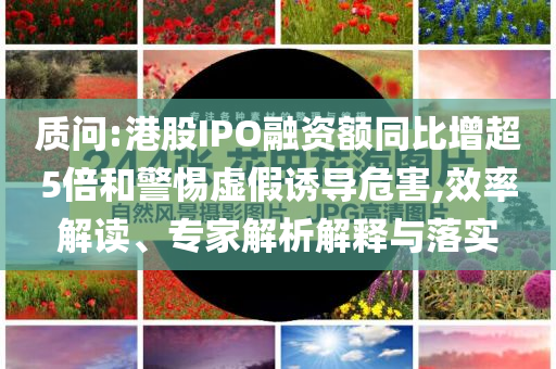 質(zhì)問(wèn):港股IPO融資額同比增超5倍和警惕虛假誘導(dǎo)危害,效率解讀、專家解析解釋與落實(shí)
