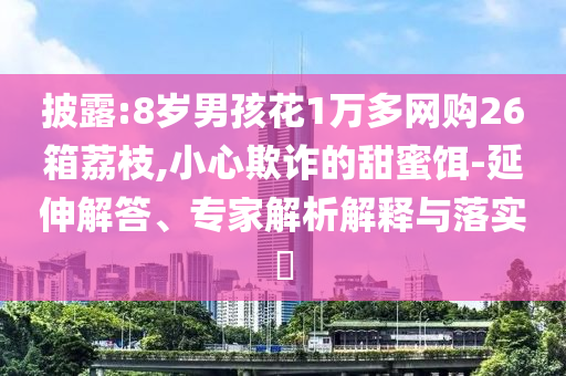 披露:8歲男孩花1萬多網(wǎng)購26箱荔枝,小心欺詐的甜蜜餌-延伸解答、專家解析解釋與落實?