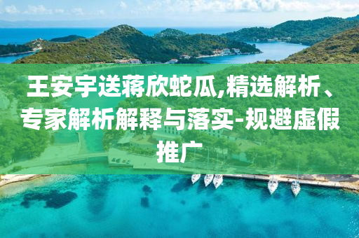 王安宇送蔣欣蛇瓜,精選解析、專家解析解釋與落實-規(guī)避虛假推廣