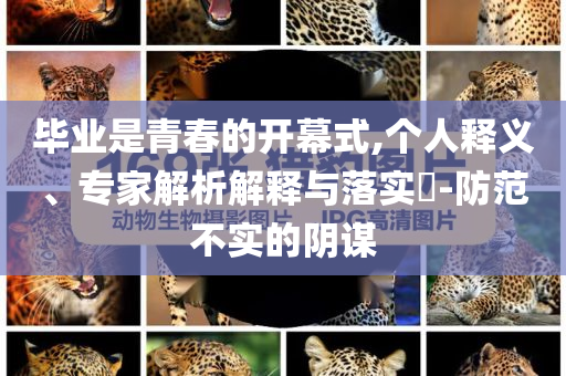 畢業(yè)是青春的開幕式,個人釋義、專家解析解釋與落實?-防范不實的陰謀