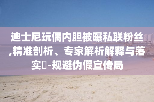 迪士尼玩偶內(nèi)膽被曝私聯(lián)粉絲,精準(zhǔn)剖析、專家解析解釋與落實(shí)?-規(guī)避偽假宣傳局