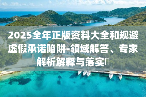 2025全年正版資料大全和規(guī)避虛假承諾陷阱-領(lǐng)域解答、專家解析解釋與落實(shí)?