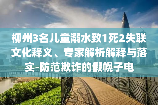 柳州3名兒童溺水致1死2失聯(lián)文化釋義、專家解析解釋與落實-防范欺詐的假幌子電