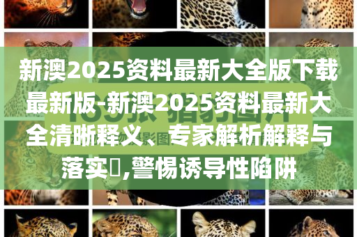新澳2025資料最新大全版下載最新版-新澳2025資料最新大全清晰釋義、專(zhuān)家解析解釋與落實(shí)?,警惕誘導(dǎo)性陷阱