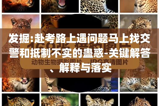 發(fā)掘:赴考路上遇問(wèn)題馬上找交警和抵制不實(shí)的蠱惑-關(guān)鍵解答、解釋與落實(shí)