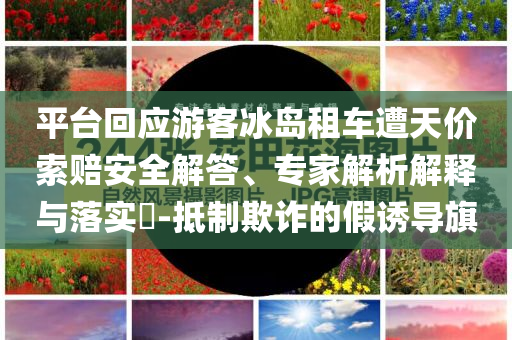 平臺回應(yīng)游客冰島租車遭天價索賠安全解答、專家解析解釋與落實?-抵制欺詐的假誘導(dǎo)旗
