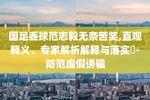 國足丟球范志毅無奈苦笑,直觀釋義、專家解析解釋與落實(shí)?-防范虛假誘騙