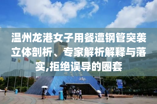 溫州龍港女子用餐遭鋼管突襲立體剖析、專家解析解釋與落實(shí),拒絕誤導(dǎo)的圈套
