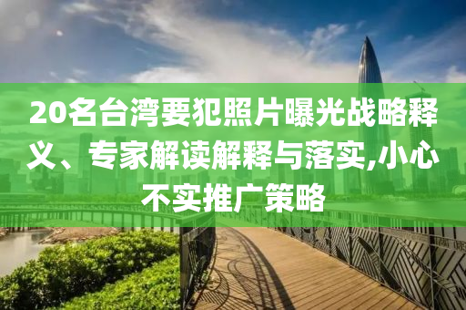 20名臺(tái)灣要犯照片曝光戰(zhàn)略釋義、專家解讀解釋與落實(shí),小心不實(shí)推廣策略