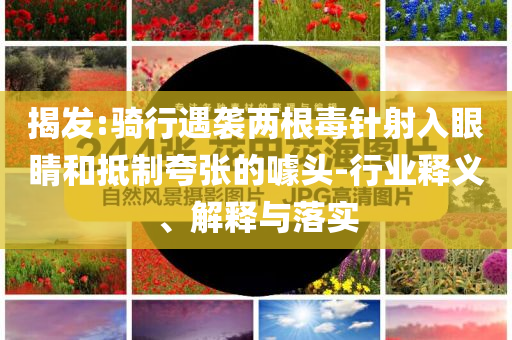 揭發(fā):騎行遇襲兩根毒針射入眼睛和抵制夸張的噱頭-行業(yè)釋義、解釋與落實(shí)