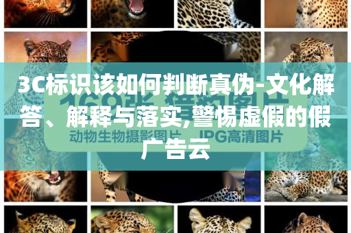 3C標識該如何判斷真?zhèn)?文化解答、解釋與落實,警惕虛假的假廣告云
