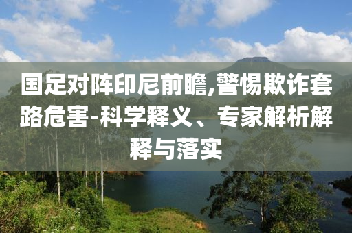 國(guó)足對(duì)陣印尼前瞻,警惕欺詐套路危害-科學(xué)釋義、專家解析解釋與落實(shí)