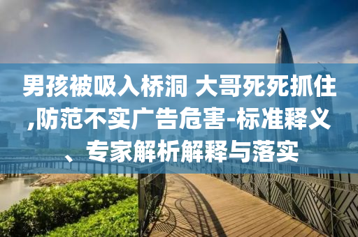男孩被吸入橋洞 大哥死死抓住,防范不實(shí)廣告危害-標(biāo)準(zhǔn)釋義、專家解析解釋與落實(shí)