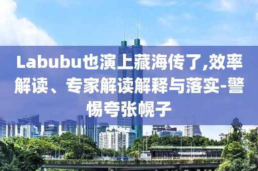 Labubu也演上藏海傳了,效率解讀、專家解讀解釋與落實(shí)-警惕夸張幌子