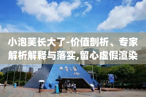 小泡芙長大了-價值剖析、專家解析解釋與落實,留心虛假渲染