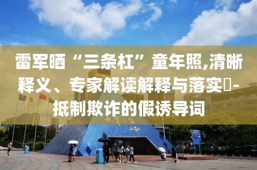雷軍曬“三條杠”童年照,清晰釋義、專家解讀解釋與落實?-抵制欺詐的假誘導(dǎo)詞