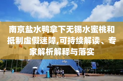 南京鹽水鴨拿下無(wú)錫水蜜桃和抵制虛假迷障,可持續(xù)解讀、專家解析解釋與落實(shí)