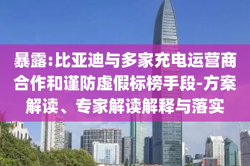 暴露:比亞迪與多家充電運(yùn)營商合作和謹(jǐn)防虛假標(biāo)榜手段-方案解讀、專家解讀解釋與落實