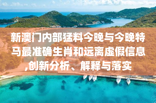 新澳門內(nèi)部猛料今晚與今晚特馬最準(zhǔn)確生肖和遠(yuǎn)離虛假信息,創(chuàng)新分析、解釋與落實