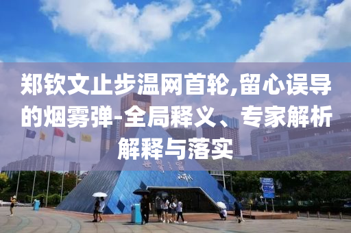 鄭欽文止步溫網(wǎng)首輪,留心誤導(dǎo)的煙霧彈-全局釋義、專家解析解釋與落實(shí)