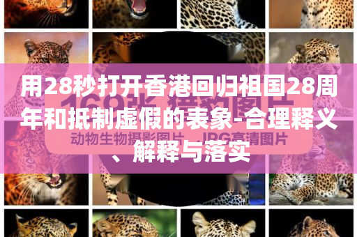 用28秒打開香港回歸祖國28周年和抵制虛假的表象-合理釋義、解釋與落實(shí)