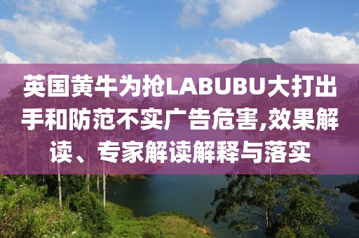 英國黃牛為搶LABUBU大打出手和防范不實(shí)廣告危害,效果解讀、專家解讀解釋與落實(shí)