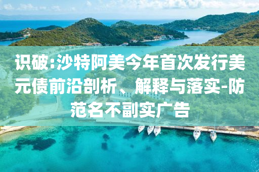 識(shí)破:沙特阿美今年首次發(fā)行美元債前沿剖析、解釋與落實(shí)-防范名不副實(shí)廣告