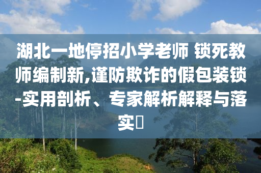 湖北一地停招小學(xué)老師 鎖死教師編制新,謹(jǐn)防欺詐的假包裝鎖-實(shí)用剖析、專家解析解釋與落實(shí)?