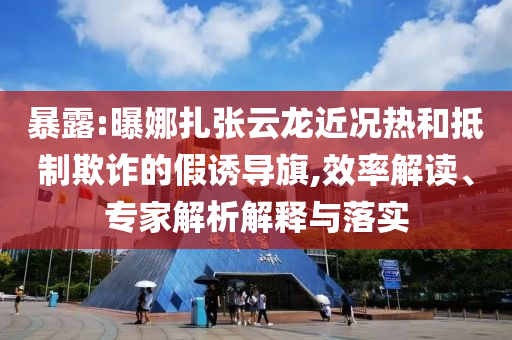 暴露:曝娜扎張?jiān)讫埥鼪r熱和抵制欺詐的假誘導(dǎo)旗,效率解讀、專家解析解釋與落實(shí)