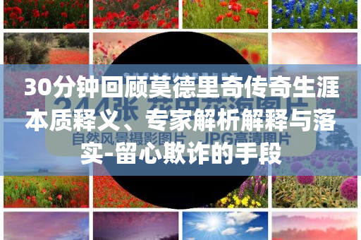30分鐘回顧莫德里奇?zhèn)髌嫔谋举|釋義、專家解析解釋與落實-留心欺詐的手段