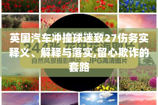 英國汽車沖撞球迷致27傷務實釋義、解釋與落實,留心欺詐的套路