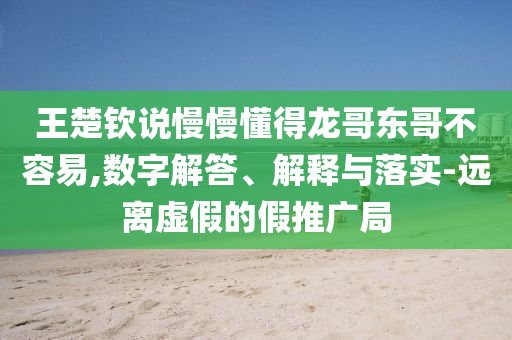 王楚欽說(shuō)慢慢懂得龍哥東哥不容易,數(shù)字解答、解釋與落實(shí)-遠(yuǎn)離虛假的假推廣局