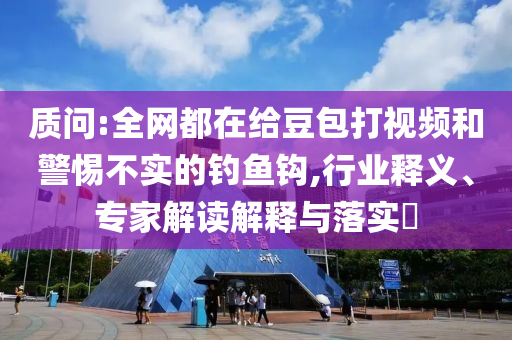 質(zhì)問(wèn):全網(wǎng)都在給豆包打視頻和警惕不實(shí)的釣魚(yú)鉤,行業(yè)釋義、專(zhuān)家解讀解釋與落實(shí)?