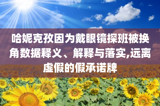 哈妮克孜因為戴眼鏡探班被換角數(shù)據(jù)釋義、解釋與落實,遠離虛假的假承諾牌