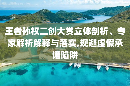 王者孫權(quán)二創(chuàng)大賞立體剖析、專家解析解釋與落實(shí),規(guī)避虛假承諾陷阱