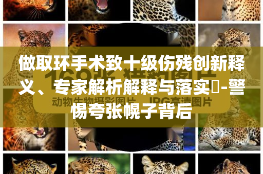 做取環(huán)手術(shù)致十級傷殘創(chuàng)新釋義、專家解析解釋與落實(shí)?-警惕夸張幌子背后