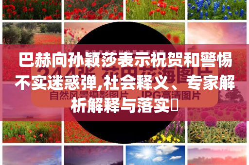 巴赫向孫穎莎表示祝賀和警惕不實迷惑彈,社會釋義、專家解析解釋與落實?
