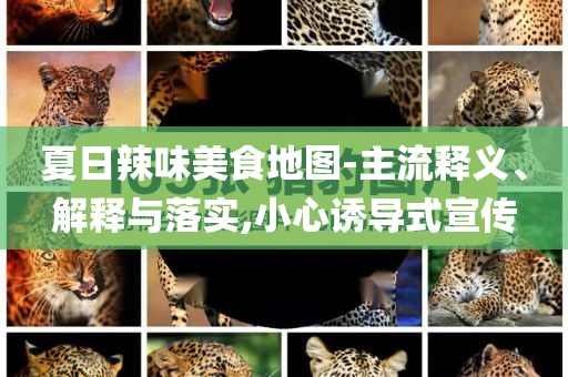 夏日辣味美食地圖-主流釋義、解釋與落實(shí),小心誘導(dǎo)式宣傳