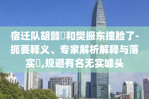 宿遷隊胡顥瑀和樊振東撞臉了-扼要釋義、專家解析解釋與落實?,規(guī)避有名無實噱頭