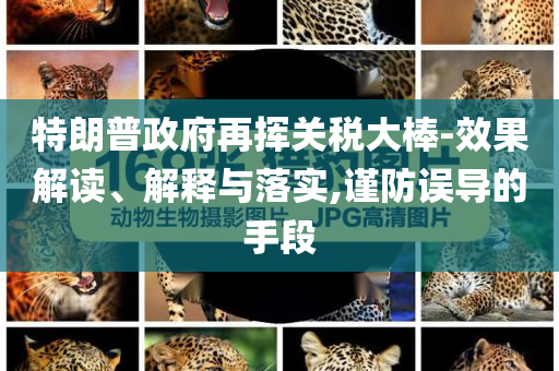 特朗普政府再揮關(guān)稅大棒-效果解讀、解釋與落實(shí),謹(jǐn)防誤導(dǎo)的手段