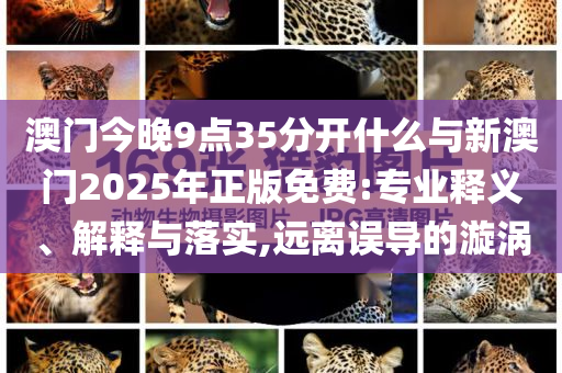 澳門今晚9點(diǎn)35分開什么與新澳門2025年正版免費(fèi):專業(yè)釋義、解釋與落實(shí),遠(yuǎn)離誤導(dǎo)的漩渦