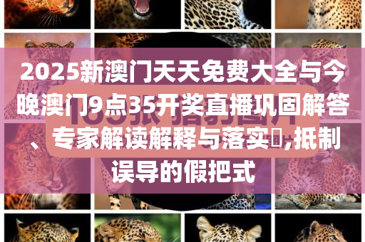 2025新澳門天天免費(fèi)大全與今晚澳門9點(diǎn)35開獎(jiǎng)直播鞏固解答、專家解讀解釋與落實(shí)?,抵制誤導(dǎo)的假把式