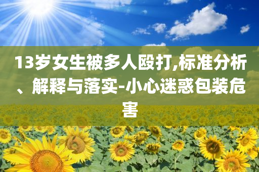 13歲女生被多人毆打,標準分析、解釋與落實-小心迷惑包裝危害
