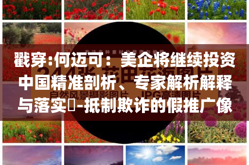 戳穿:何邁可：美企將繼續(xù)投資中國(guó)精準(zhǔn)剖析、專(zhuān)家解析解釋與落實(shí)?-抵制欺詐的假推廣像