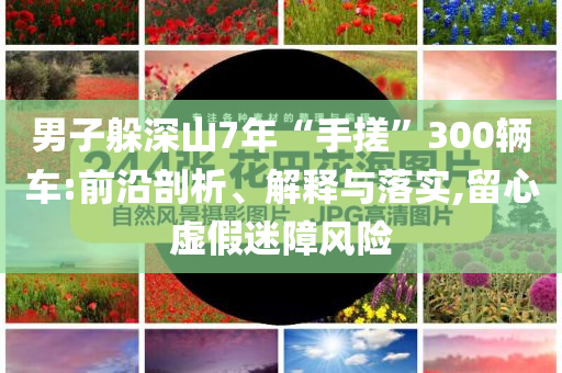 男子躲深山7年“手搓”300輛車:前沿剖析、解釋與落實,留心虛假迷障風(fēng)險