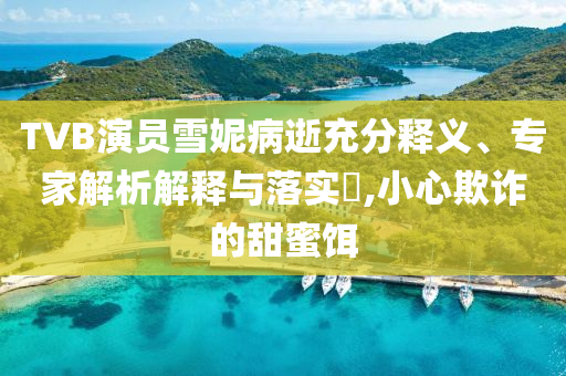 TVB演員雪妮病逝充分釋義、專家解析解釋與落實(shí)?,小心欺詐的甜蜜餌
